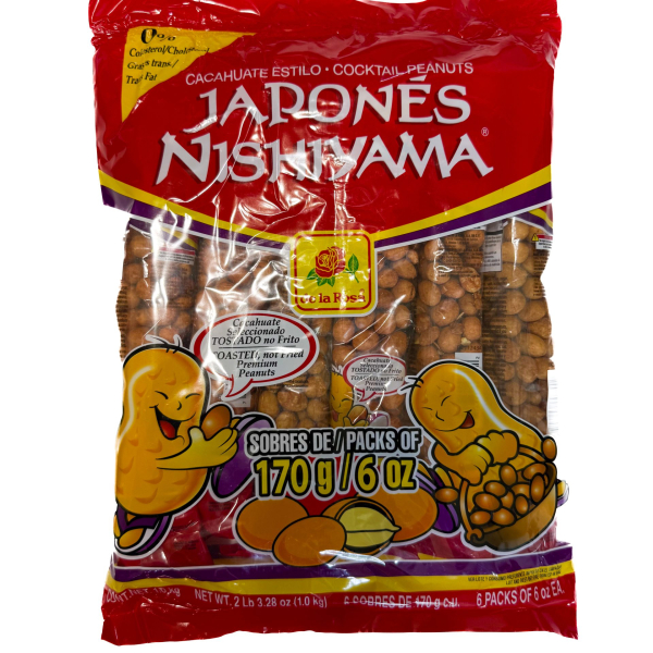 CACAHUATE JAPONES 12/6/170 OZ UN BOLSA)