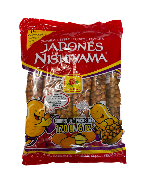 CACAHUATE JAPONES 12/6/170 OZ UN BOLSA)