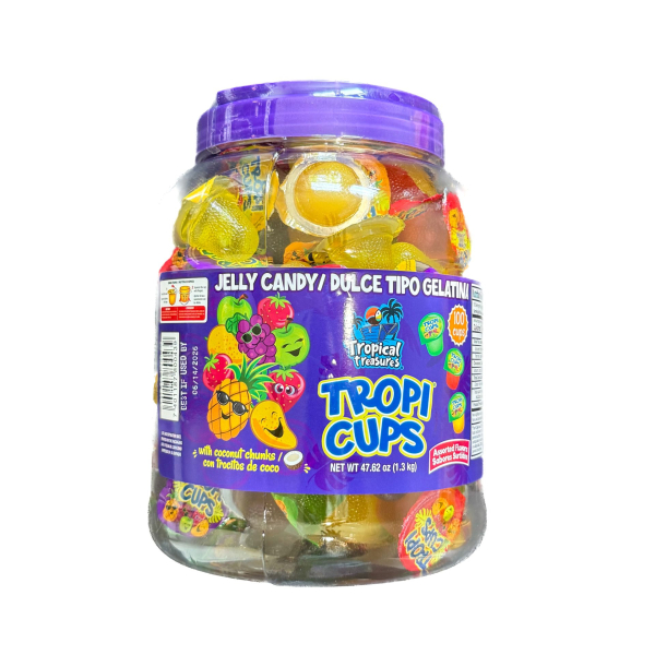 JELLY TROPICAL TREASURE 6/100 UN JAR TROPI CUPS)