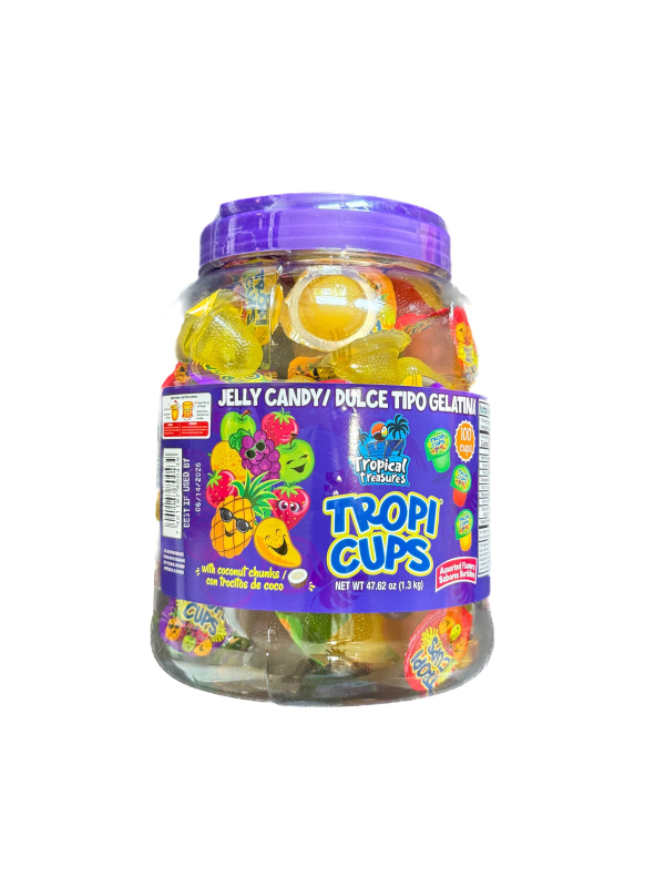 JELLY TROPICAL TREASURE 6/100 UN JAR TROPI CUPS)